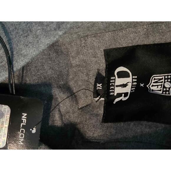 Green Bay Packers Darius Rucker Gray Chambray Long Sleeve Shirt NWT XL - Picture 4 of 8